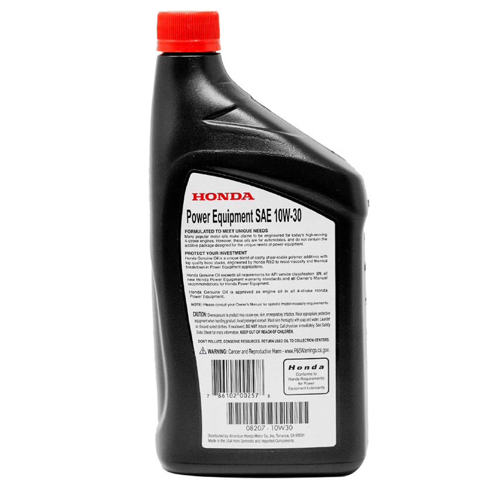 Honda 08207-10W30 10W-30 Engine Oil