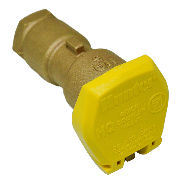 Hunter HQ5RC HQ Quick Coupler, 1" female inlet, 1 slot, 1-piece body; compatible with HK-55 Key, HS-1 or HS-2 Hos