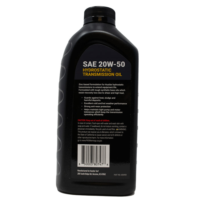 Hustler 606952 Hustler Hydrostatic Trans Oil 20W-50 1 Qt.