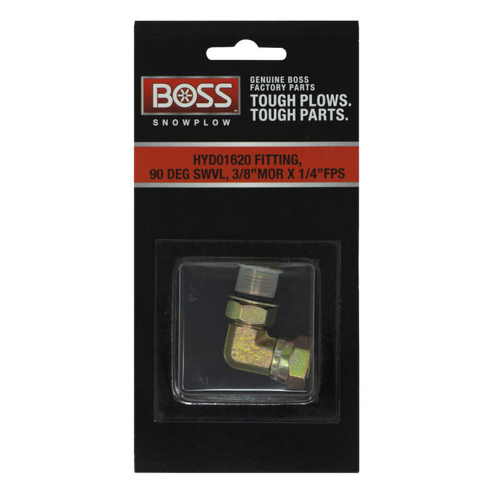 Boss HYD01620 90 Degree Swivel Hose Fitting