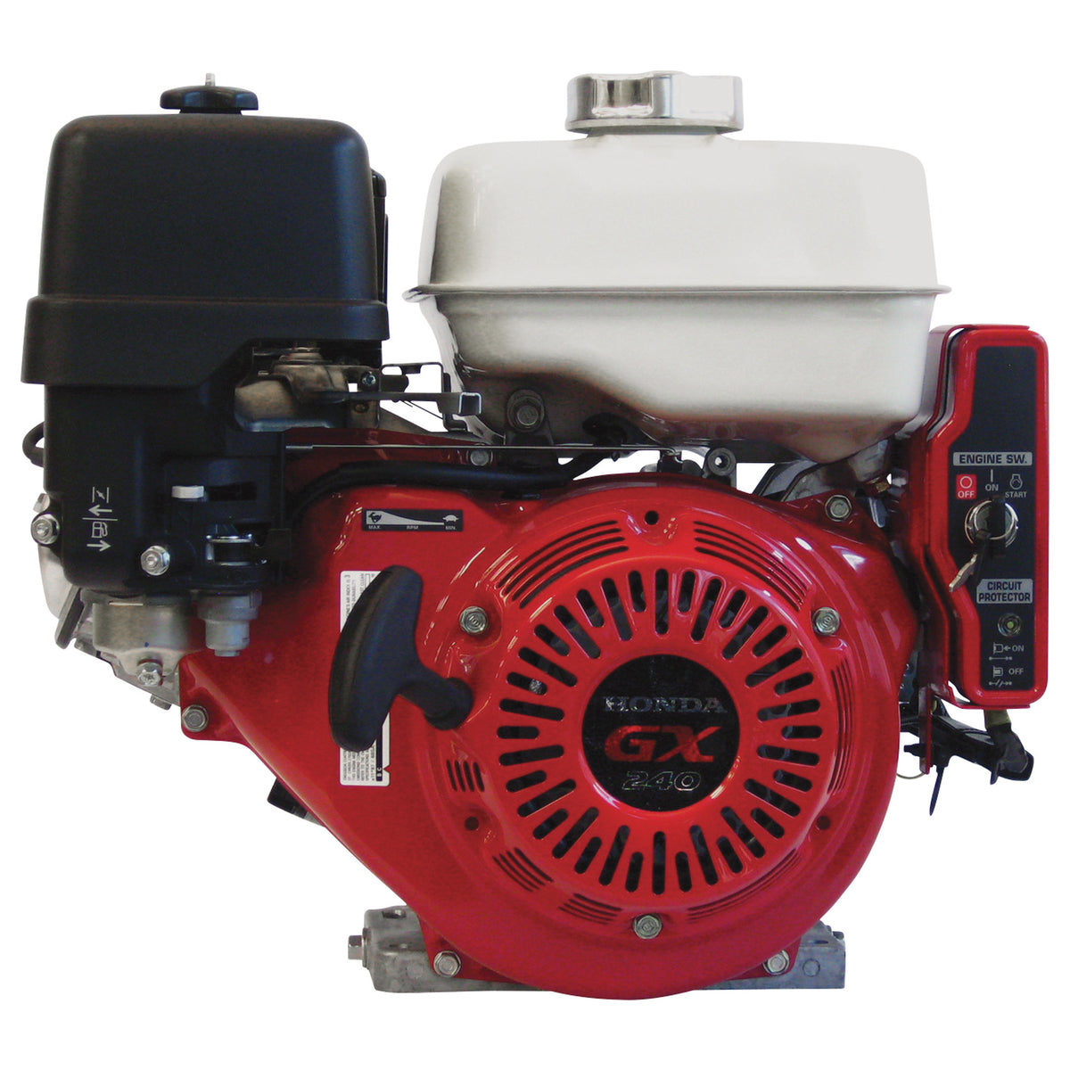 Honda GX240UT2X-QAE2 Engine 1" x 3-31/64" Horizontal Shaft Electric 7.9 HP