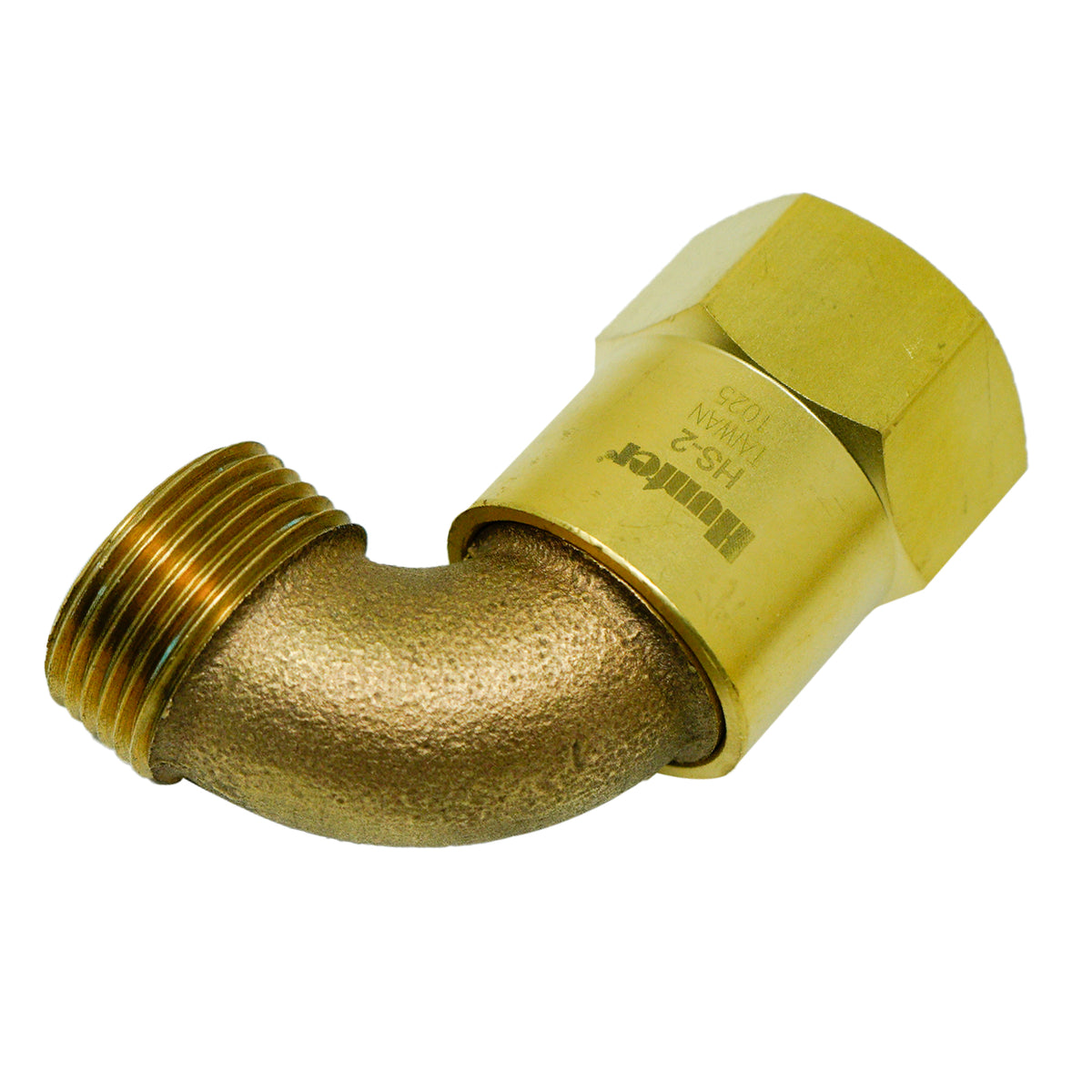 Hunter HS2 Manguera Giratoria, entrada hembra NPT de 1", salida de manguera de 1"; compatible con acoples rápidos HK-44, HK-44A y HK-55