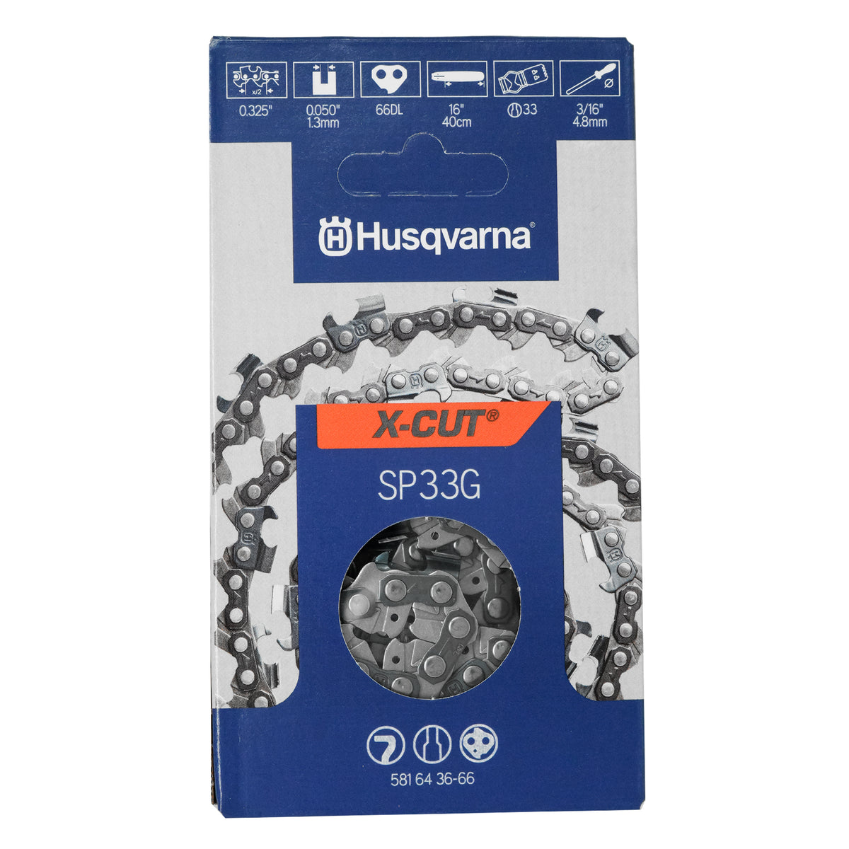 Husqvarna 581643666 Cadena 16 pulgadas
