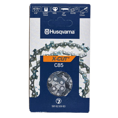 Husqvarna 581 62 69-93 28" Chain C85 3/8 .058 93DL