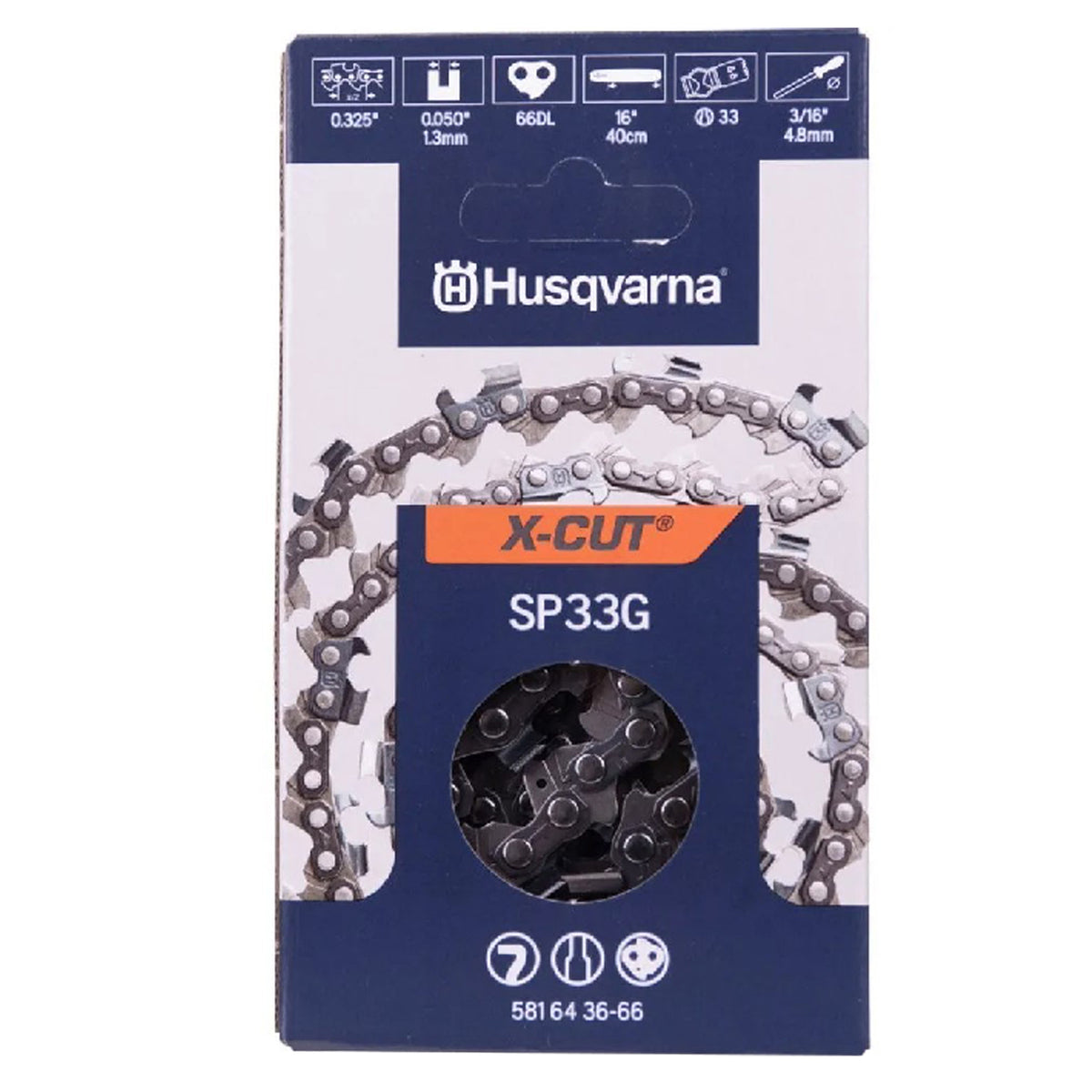 Husqvarna 581 64 36-66 Cadena 16" Sp33G .325 .050 66DL