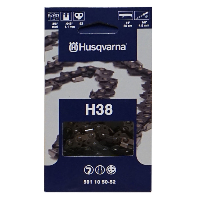 Husqvarna 591 10 50-52 Cadena de 14" H38-52 3/8 Mini .043