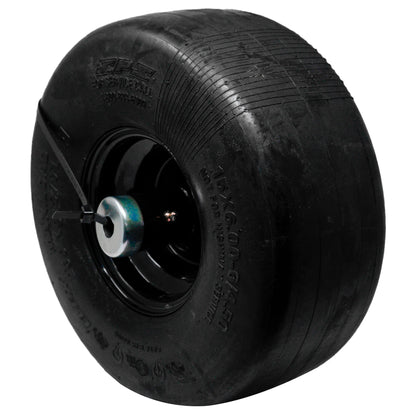 Hustler 607689 Semi-Pneumatic Tire/Wheel assembly 15X6-6 Black