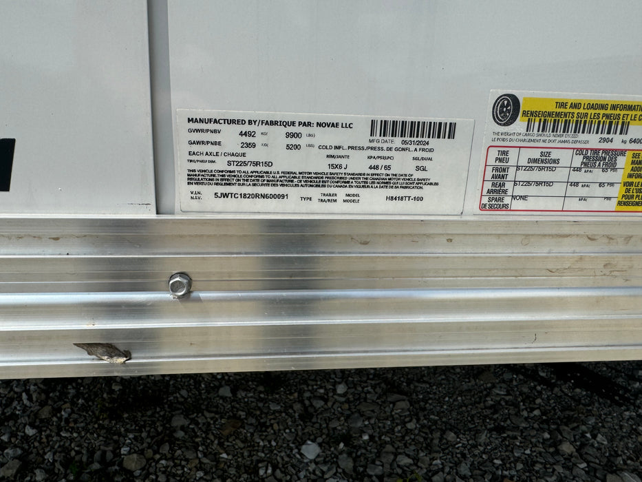 H & H Trailers HH8418TT-100 18 Ft. Topline Enclosed Trailer