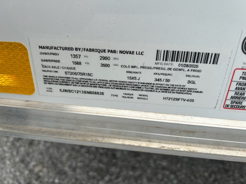 H&H Trailers H7212SFTV-035 12 ft. HH Series Enclosed Trailer