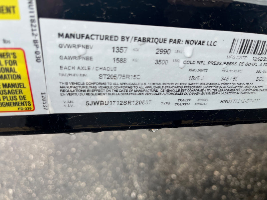 Midsota NUTT8212-BP-030 12 ft. Nova Tube Top Utility