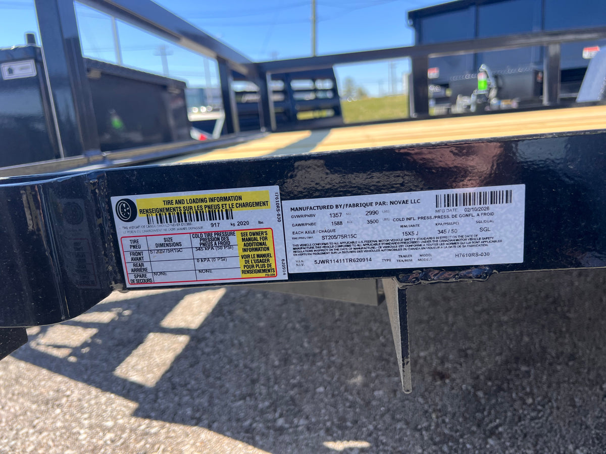 H&H Trailers H7610RS-030 10 ft. Steel Utility Trailer
