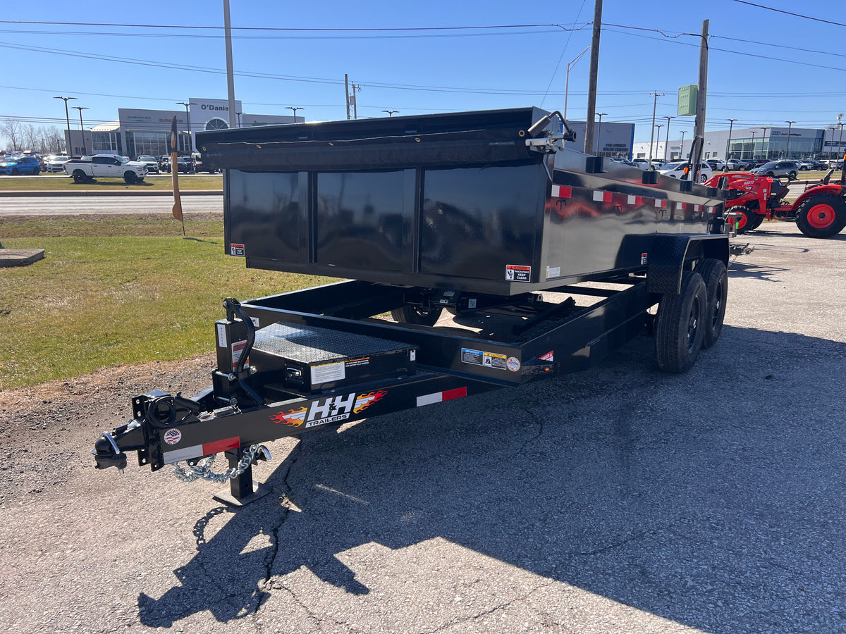 H&H Trailers H8314DBW-B-140 14 Ft. Industrial Dump Trailer
