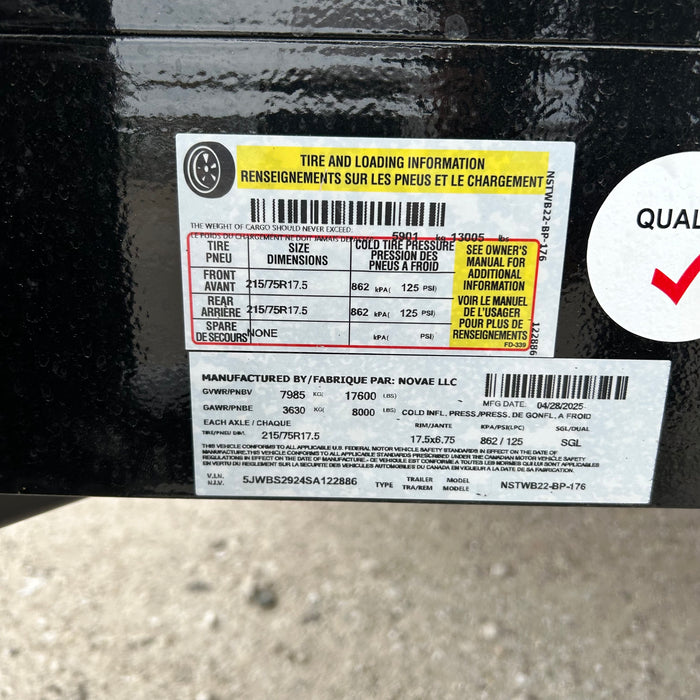 Midsota STWB-22 22 ft. Skid Steer Wide Body Trailer