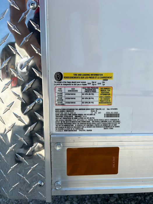 Wells Cargo WHD8518T3 18 ft. Wagon Hd Enclosed Trailer