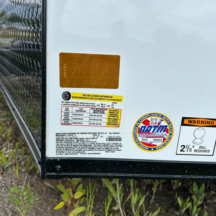 Wells Cargo FT8516T2-D 16 ft. Fasttrac Enclosed Trailer