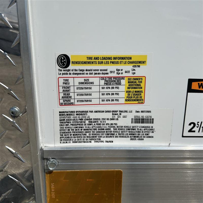 Wells Cargo WHD8520T3 20 ft. Wagon Hd Enclosed Trailer