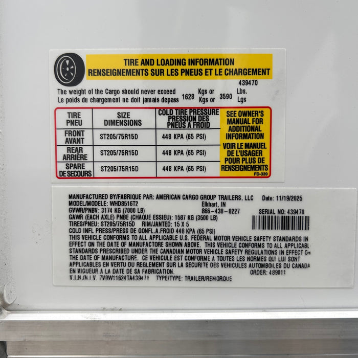 Wells Cargo WHD8516T2 16 ft. Wagon HD Enclosed Trailer