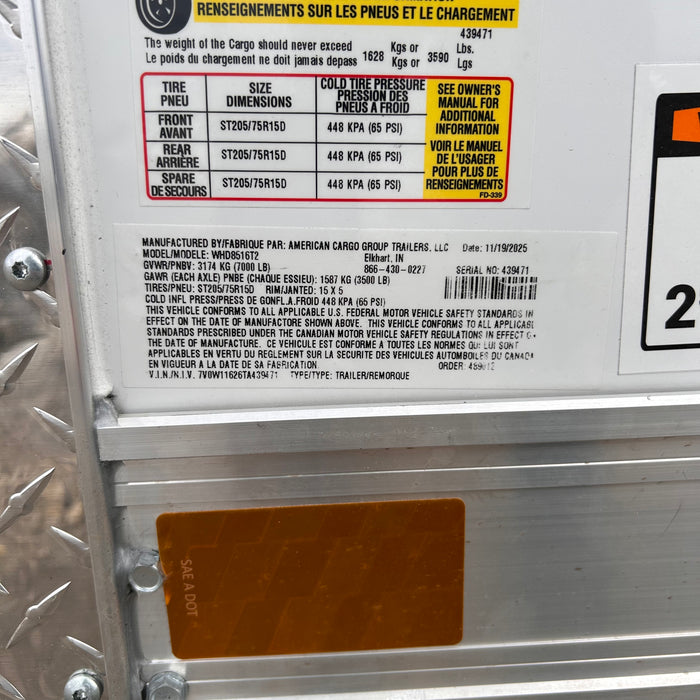 Wells Cargo WHD8516T2 16 ft. Wagon HD Enclosed Trailer