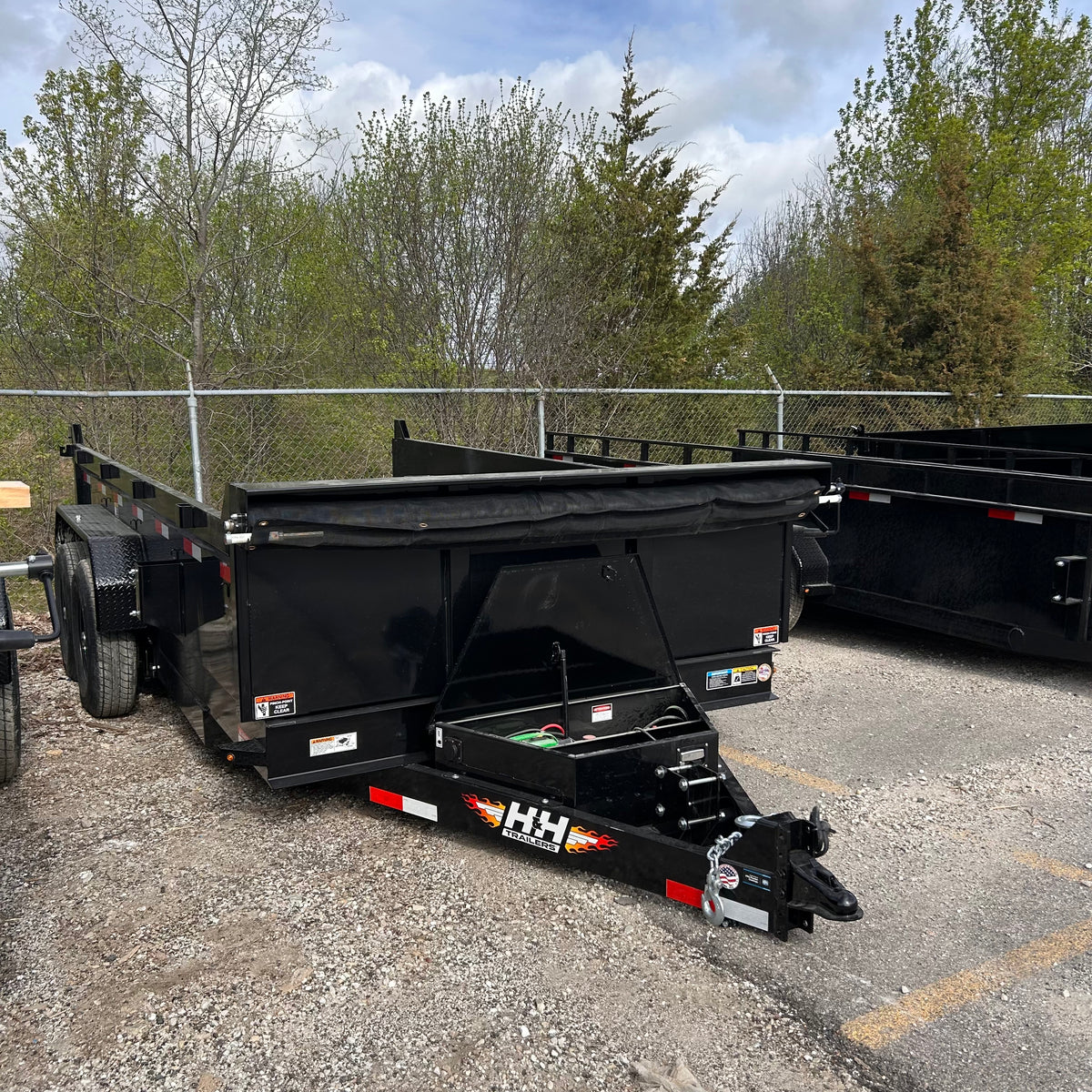 H&H Trailers H8314DBW-B-140 14 ft. Industrial Dump Trailer