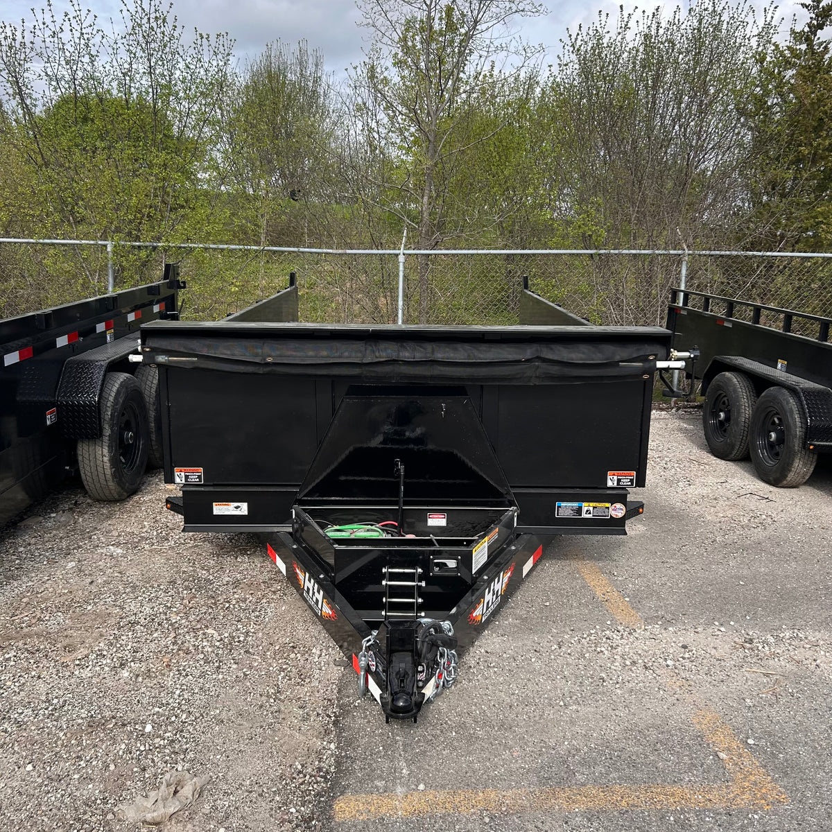 H&H Trailers H8314DBW-B-140 14 ft. Industrial Dump Trailer