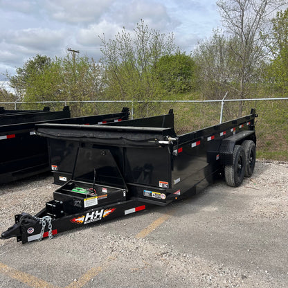 H&H Trailers H8314DBW-B-140 14 ft. Industrial Dump Trailer