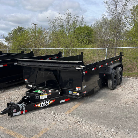 H&H Trailers H8314DBW-B-140 14 ft. Industrial Dump Trailer