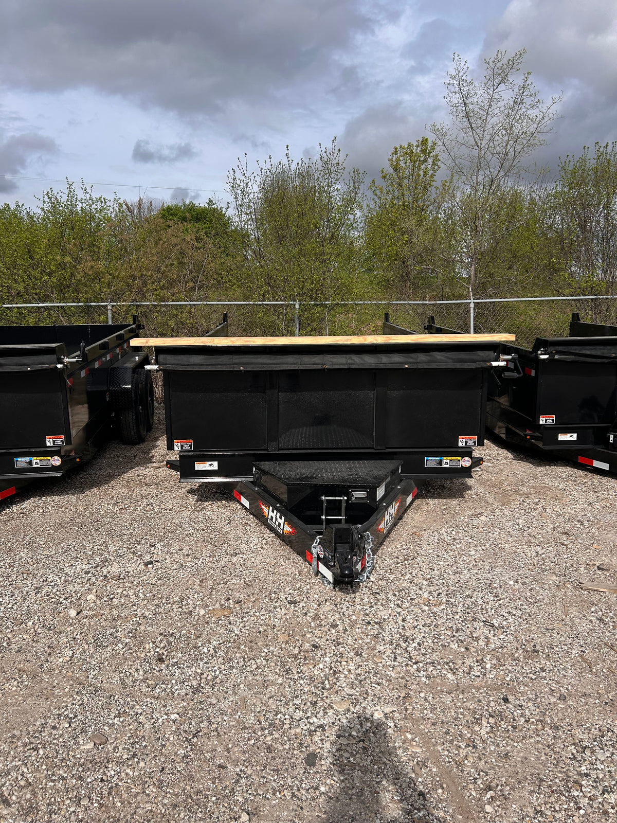 H&H Trailers H8314DBW-B-140 14 Ft. Industrial Dump Trailer