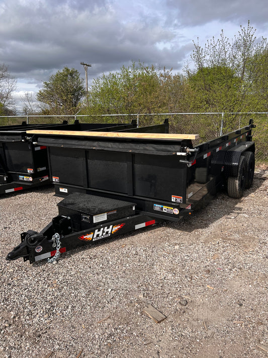 H&H Trailers H8314DBW-B-140 14 Ft. Industrial Dump Trailer