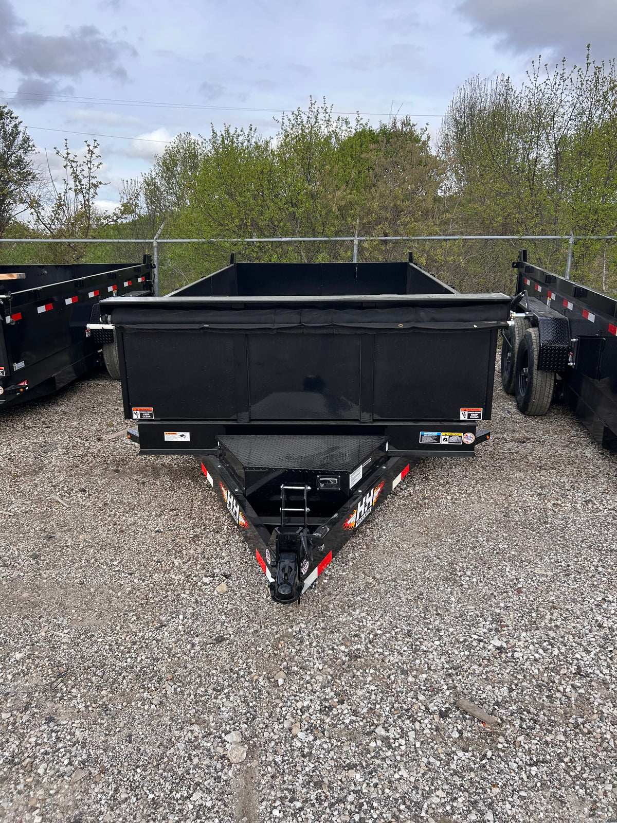 H&H Trailers H8314DBW-B-140 14 Ft. Industrial Dump Trailer