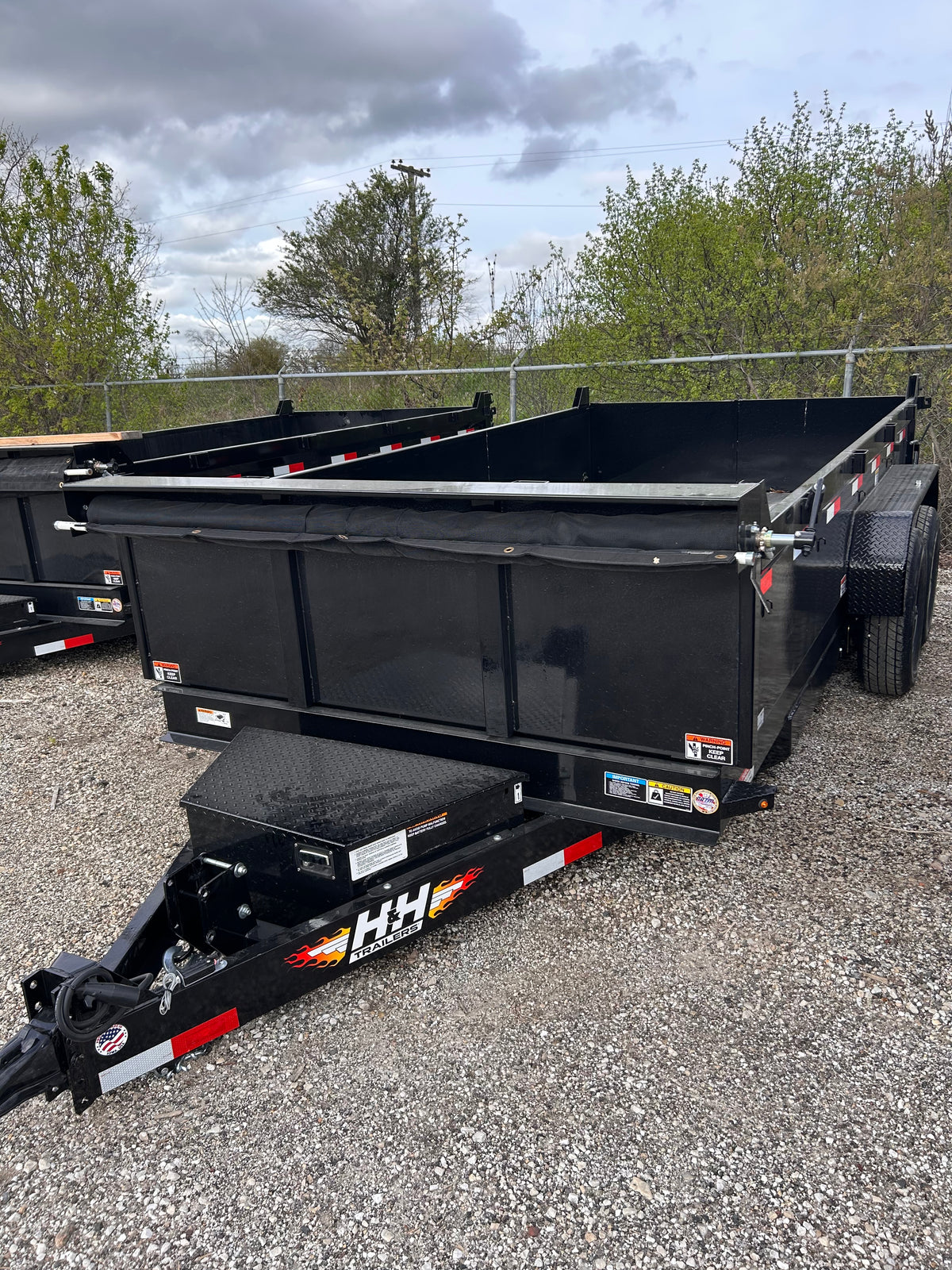 H&H Trailers H8314DBW-B-140 14 Ft. Industrial Dump Trailer