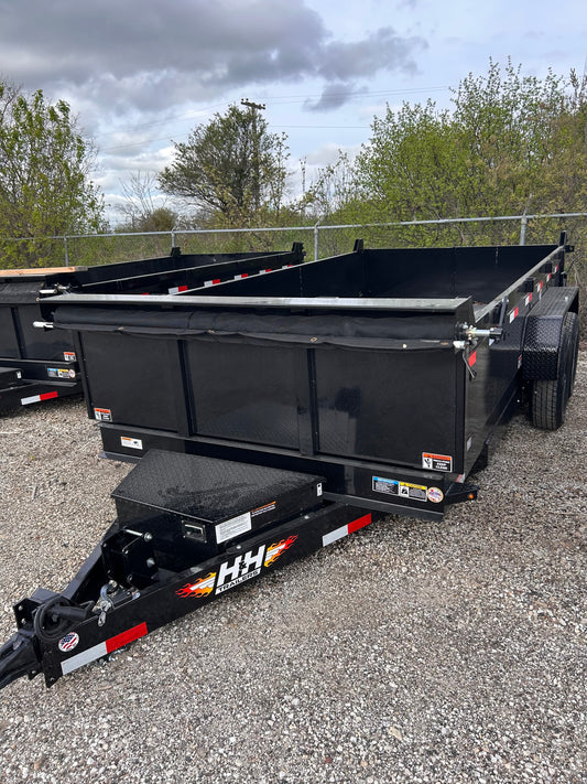 H&H Trailers H8314DBW-B-140 14 Ft. Industrial Dump Trailer