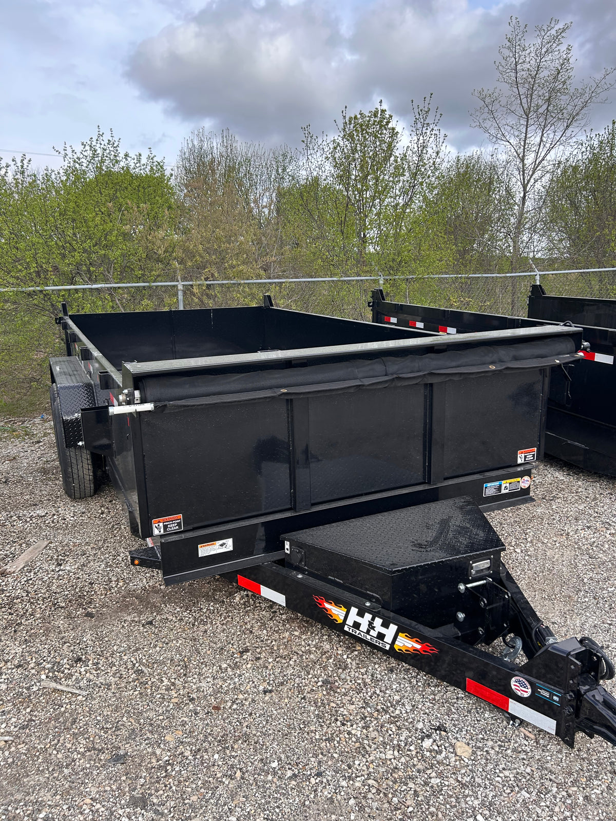H&H Trailers H8314DBW-B-140 14 Ft. Industrial Dump Trailer