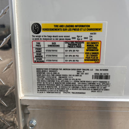 Wells Cargo WHD8520T3 20 ft. Wagon Hd Enclosed Trailer