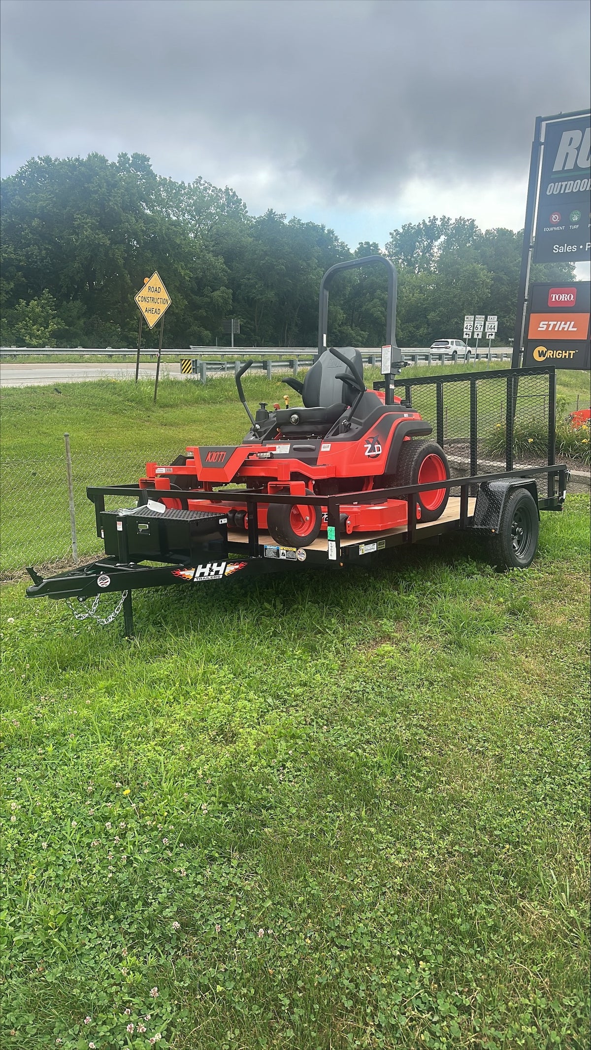 H&H Trailers H8212RS-030 12 ft. Steel Utility Trailer