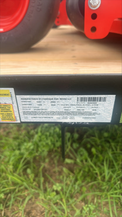 H&H Trailers H8212RS-030 12 ft. Steel Utility Trailer
