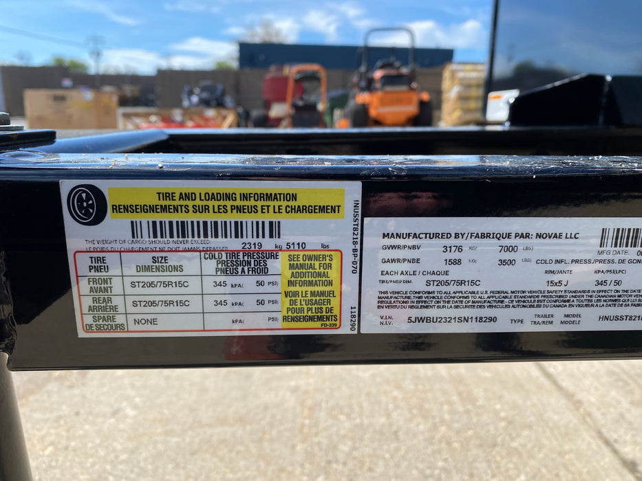 Midsota NUSST8218-BP-070 18 ft. Nova Solid Side Utility