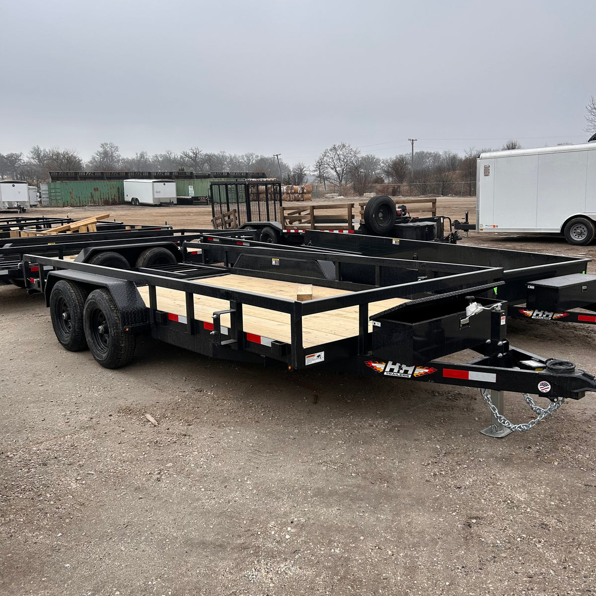 Remolque para paisajismo de 16 pies H&amp;H Trailers H8216HTRS-100