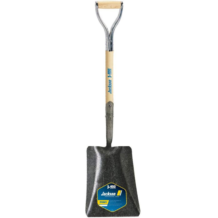 Jackson J-450 Pony Square Point Shovel with Armor D-Grip Handle