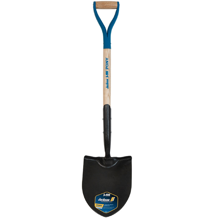 Jackson J-450 Pony Round Point Shovel with Solid Shank and Armor D-Grip