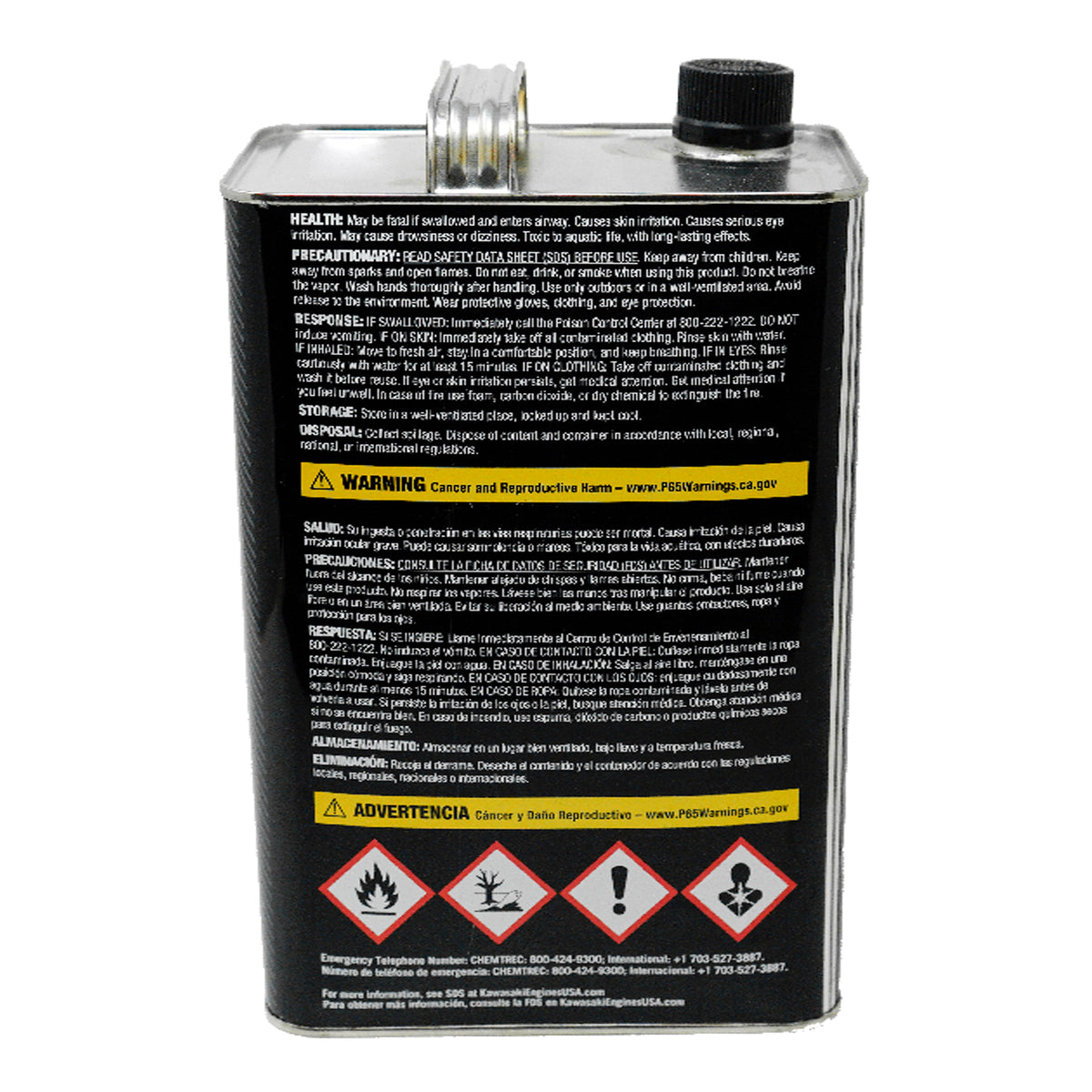 Kawasaki 99969-6560 KTECH Mezcla premezclada de combustible de 2 ciclos + aceite, 1 galón