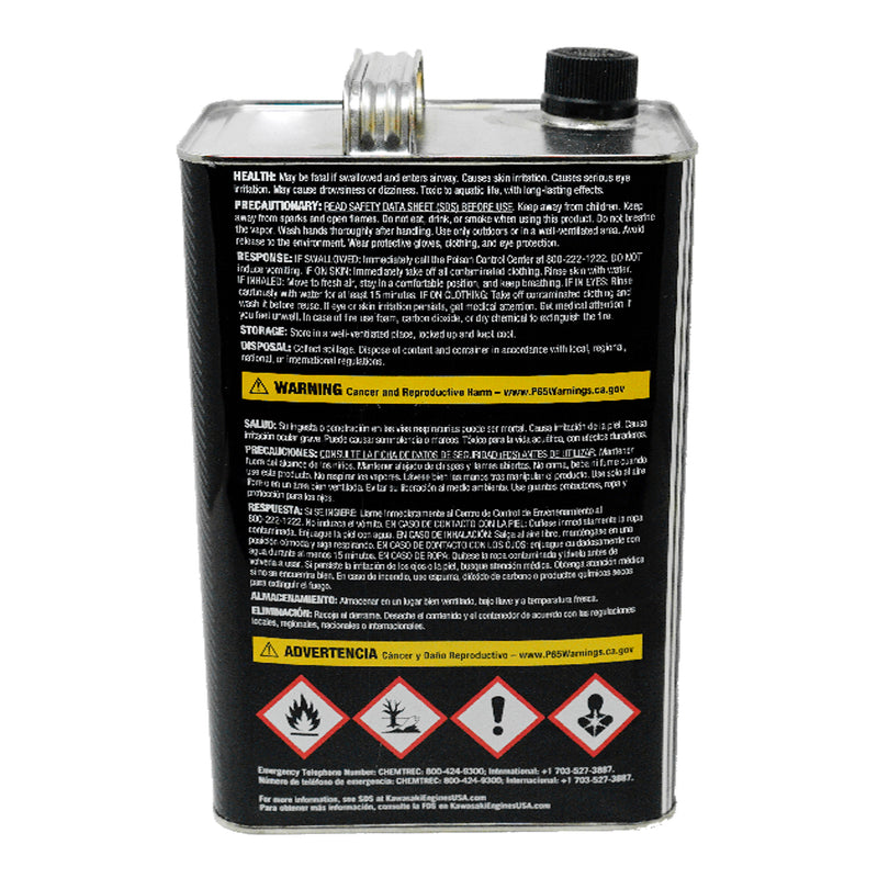 Kawasaki 99969-6560 KTECH Mezcla premezclada de combustible de 2 ciclos + aceite, 1 galón