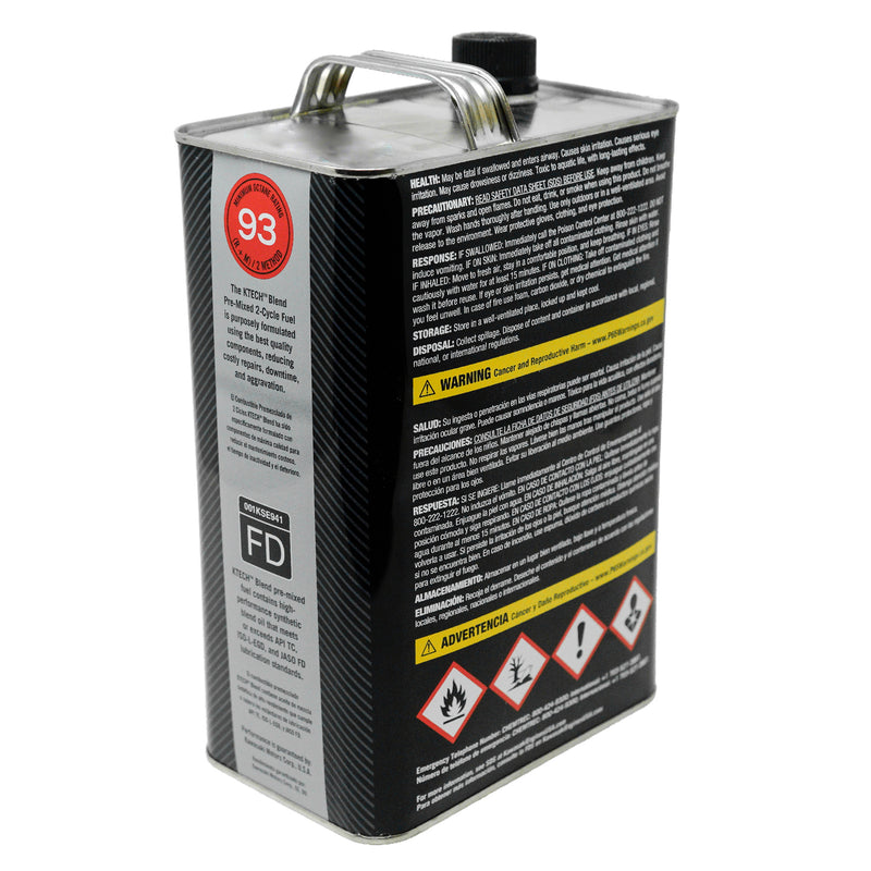 Kawasaki 99969-6560 KTECH Mezcla premezclada de combustible de 2 ciclos + aceite, 1 galón