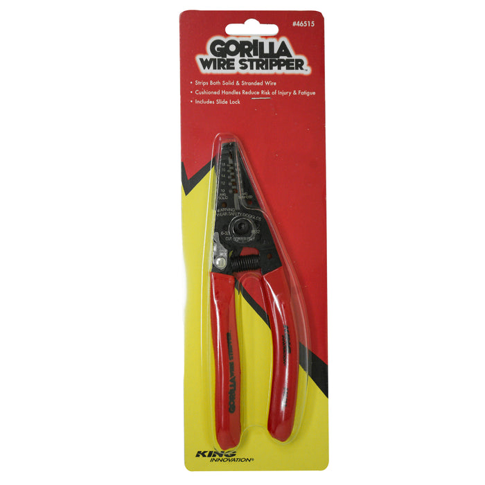 King Innovation 46515 Pelacables/Cortacables Gorilla con seguro de mango
