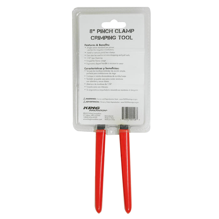 Herramienta de sujeción King Innovation 46808 de 8"