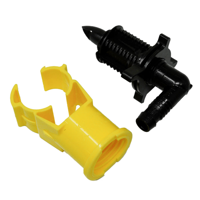 King Innovation BS7500 Blazing Saddle Polietileno de 1" X Codo de 90° para Tubería Articulada