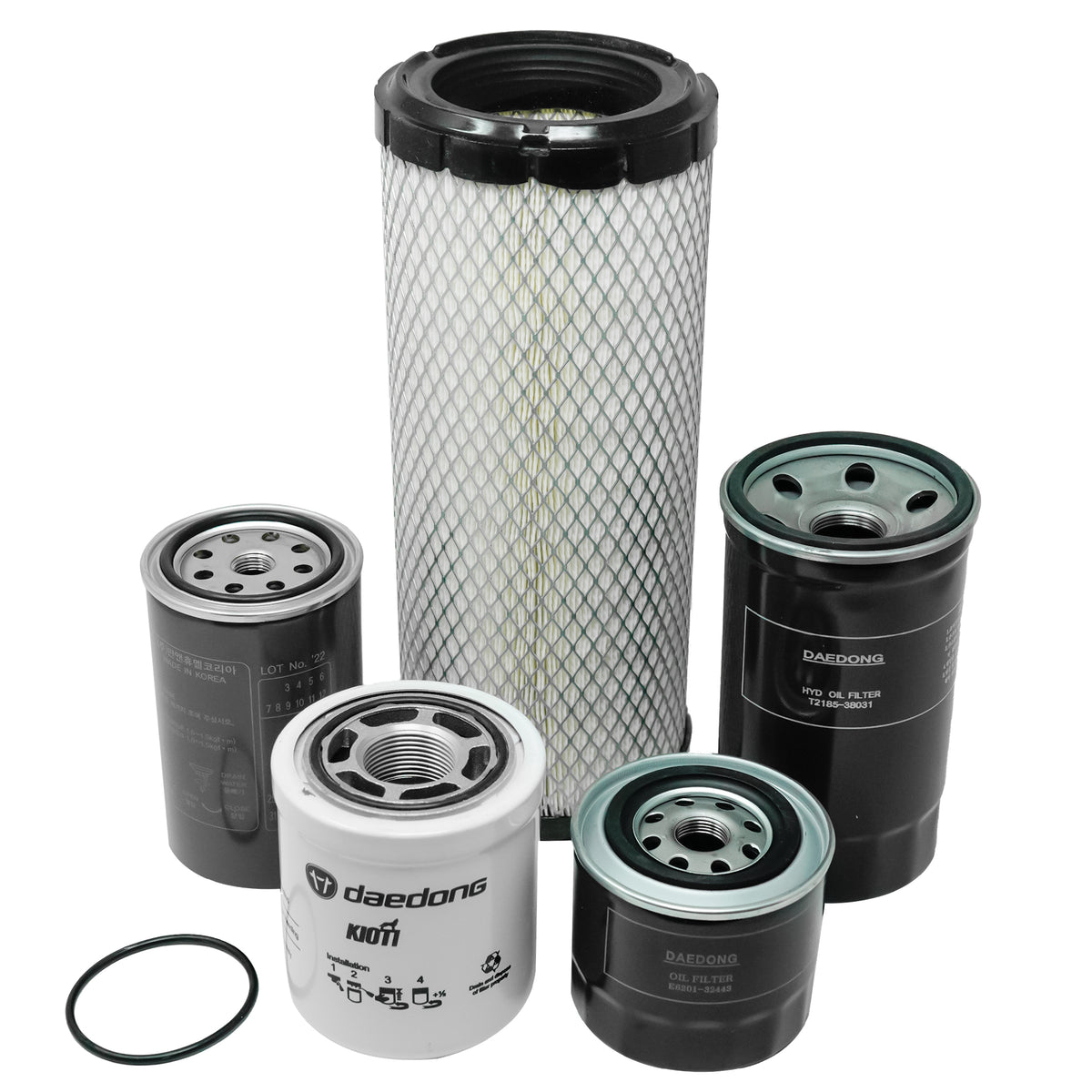 Kioti TD26-F0011B Kit de filtro Dk6010/6020H/Ch/Hse/Chse
