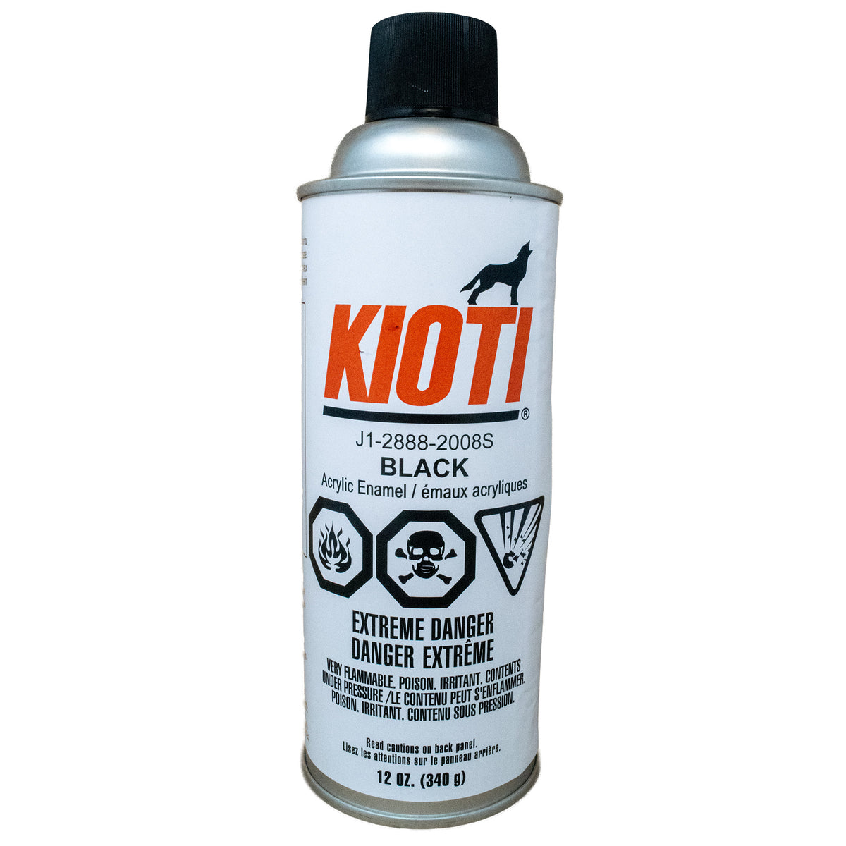 Kioti J1-2888-2008S Black Spray Paint 12 Oz.