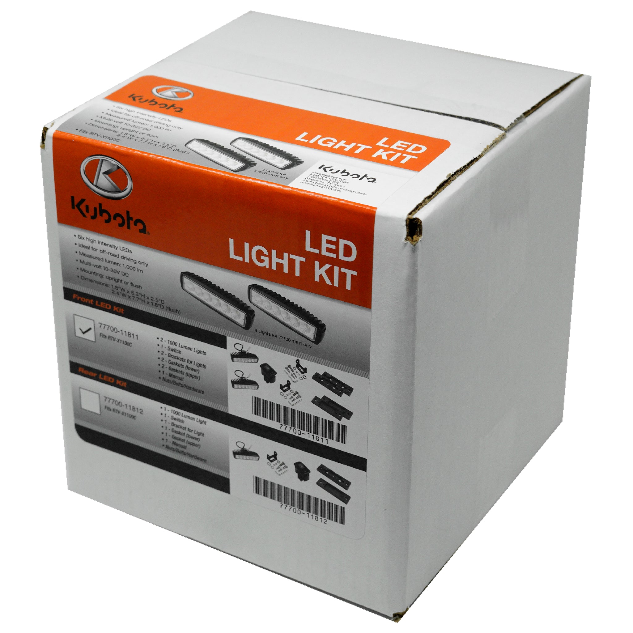 Kit de luces de trabajo delanteras LED Kubota 77700-11811 - RTV-X1100C