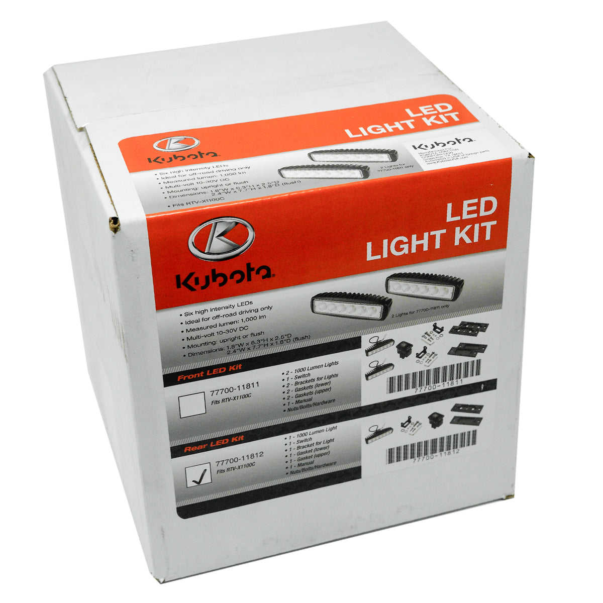 Kubota 77700-11812 LED Rear Worklight Kit - RTV-X1100C