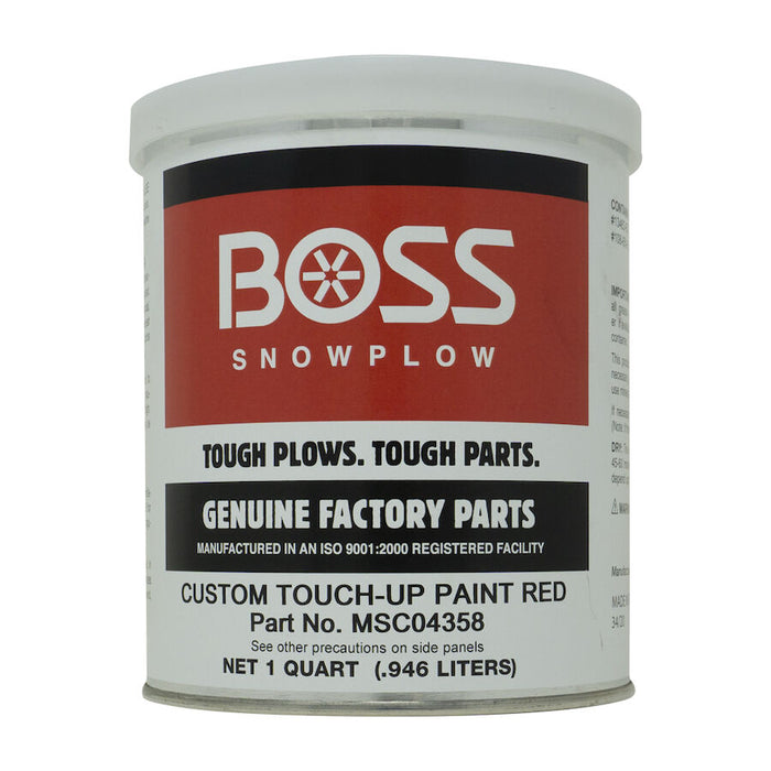 Boss MSC04358 Paint,Red,Liquid,Quart